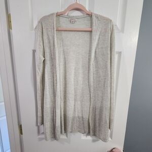 Merona Open-Front Lightweight Cream Cardigan